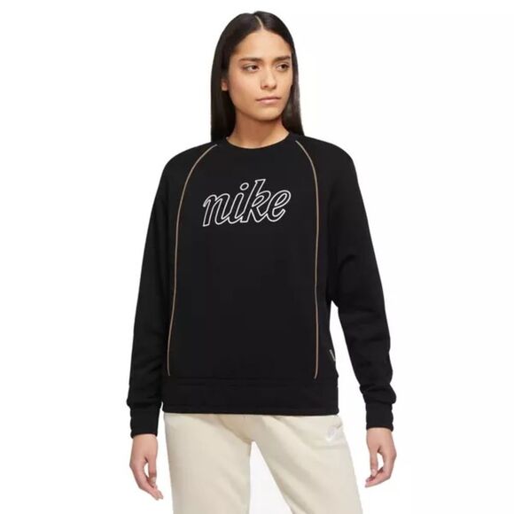 Nike Black Contrast Icon Crew Sweatshirt S - Picture 1 of 11